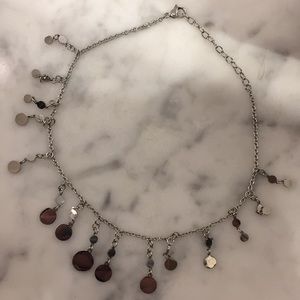 Round Disc Choker Necklace